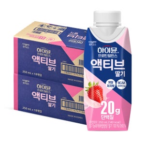 하이뮨 프로틴 밸런스 액티브 딸기, 250ml, 36개