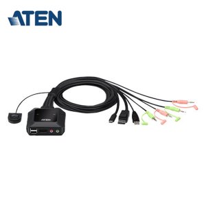ATEN CS52DP DP C타입 하이브리드 KVM 스위치 태블릿 키보드 마우스 공유
