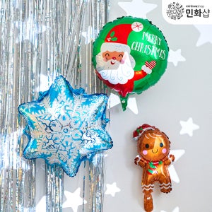 크리스마스풍선 파티풍선세트 이벤트생일꾸미기 산타트리풍선용품 한번에준비하는