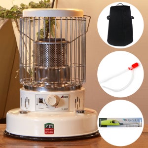 알파카 캠핑 기름 난로 APC-J460CW 크림화이트 가방포함 등유 히터 심지 석유