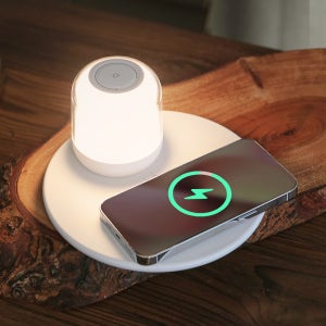 모락 에그문 2IN1 LED 자석 무드등 고속 무선 충전기 MR-EGGMOON