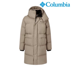 컬럼비아 남성 여성 롱 구스 다운 자켓 발열 보온 방풍 후드 아웃도어 패딩 점퍼 M3479