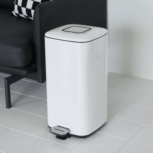 글로시큐브 20L 페달휴지통 무소음 종량제냄새차단기저귀 쓰레기휴지통