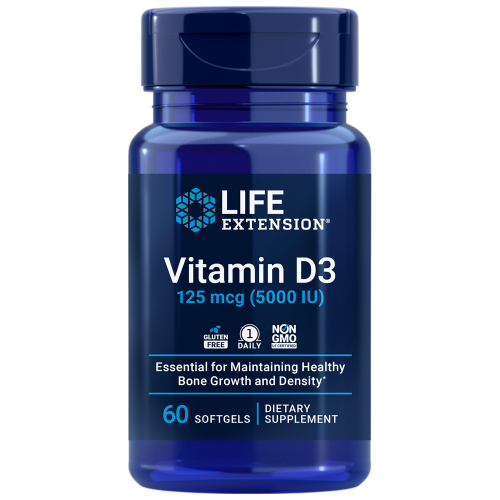 라이프익스텐션 비타민 Vitamin <b>D3125mcg</b> 5,000IU 60정