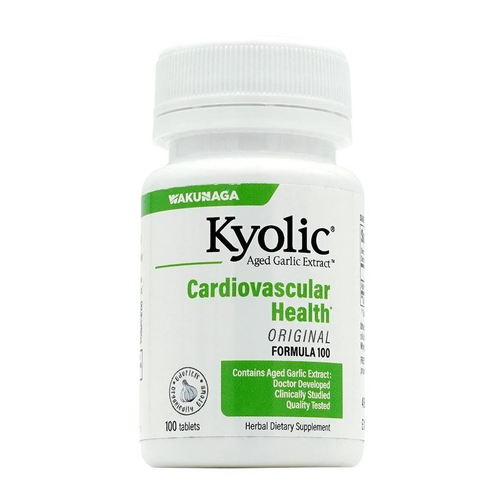 Kyolic <b>쿄릭</b> 숙성 마늘 추출물 <b>심혈관</b> 헬스 오리지널 포뮬러 100 타블렛