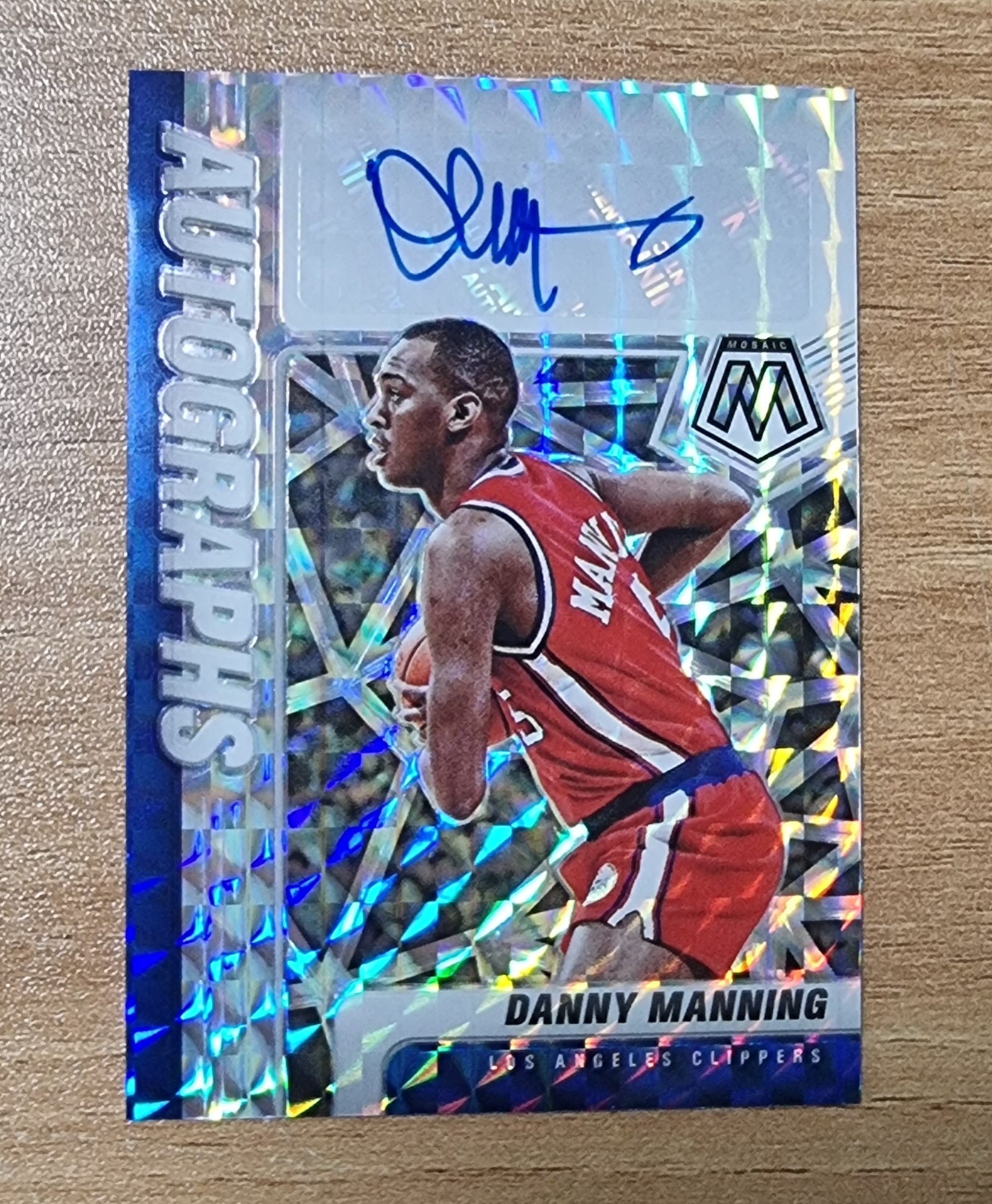 대니 매닝 오토 친필싸인카드 2020-21 Panini Mosaic Danny Manning Auto Prizm AM-DMN NBA 농구 카드