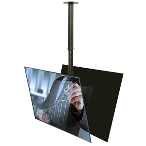 [천장형 TV거치대] 듀얼 양면형 브라켓 27-50인치 호환 상업용 Dual CW-25