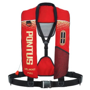 [폰터스] 돌핀시리즈-자동팽창식 구명조끼 (레드)