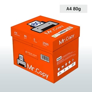 미스터카피 MR COPY A4 80g 2500매 1박스 (500매x5권)