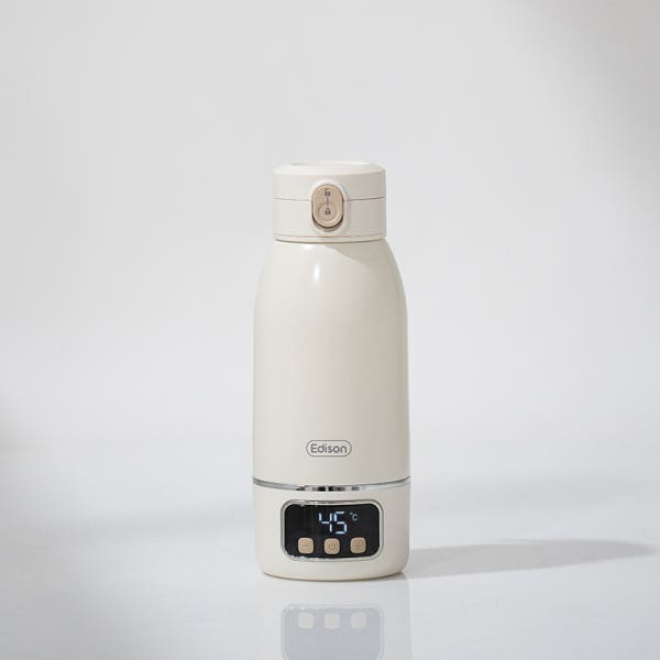 에디슨 휴대용 분유포트 무선 분유 가열 보온병 원터치 텀블러 500ml 여행용