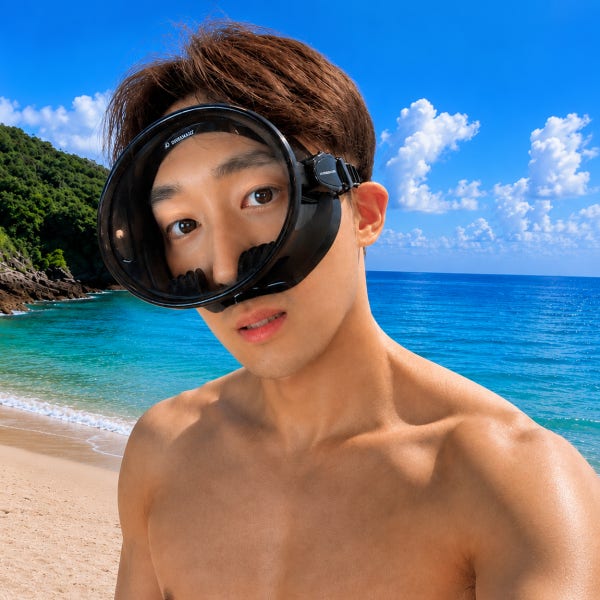 숨비소리 마스크 프리다이빙 해루질 원통 해녀 마스크 스노클링 스쿠버다이빙 수경