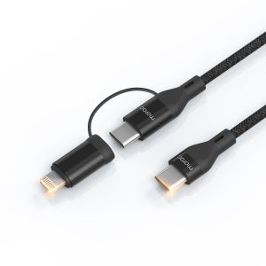 모락 NY 메탈 2in1 USB C to C & 8핀 멀티 PD 고속 충전 케이블 MR-PD-NY2IN1