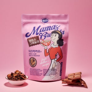 마마스그래놀라 통견과 통곡물 프로틴 시리얼 다크카카오, 500g, 1개