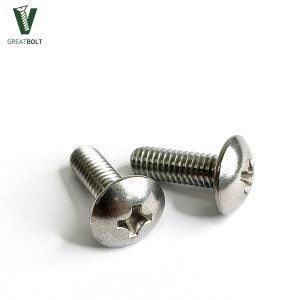 100개 스텐 트러스 M4 12mm 십자볼트 우산머리 규격 볼트 서스 십자 나사 M4X12