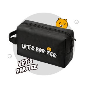 [카카오프렌즈 골프]렛츠파티 파우치 - 라이언 (블랙)