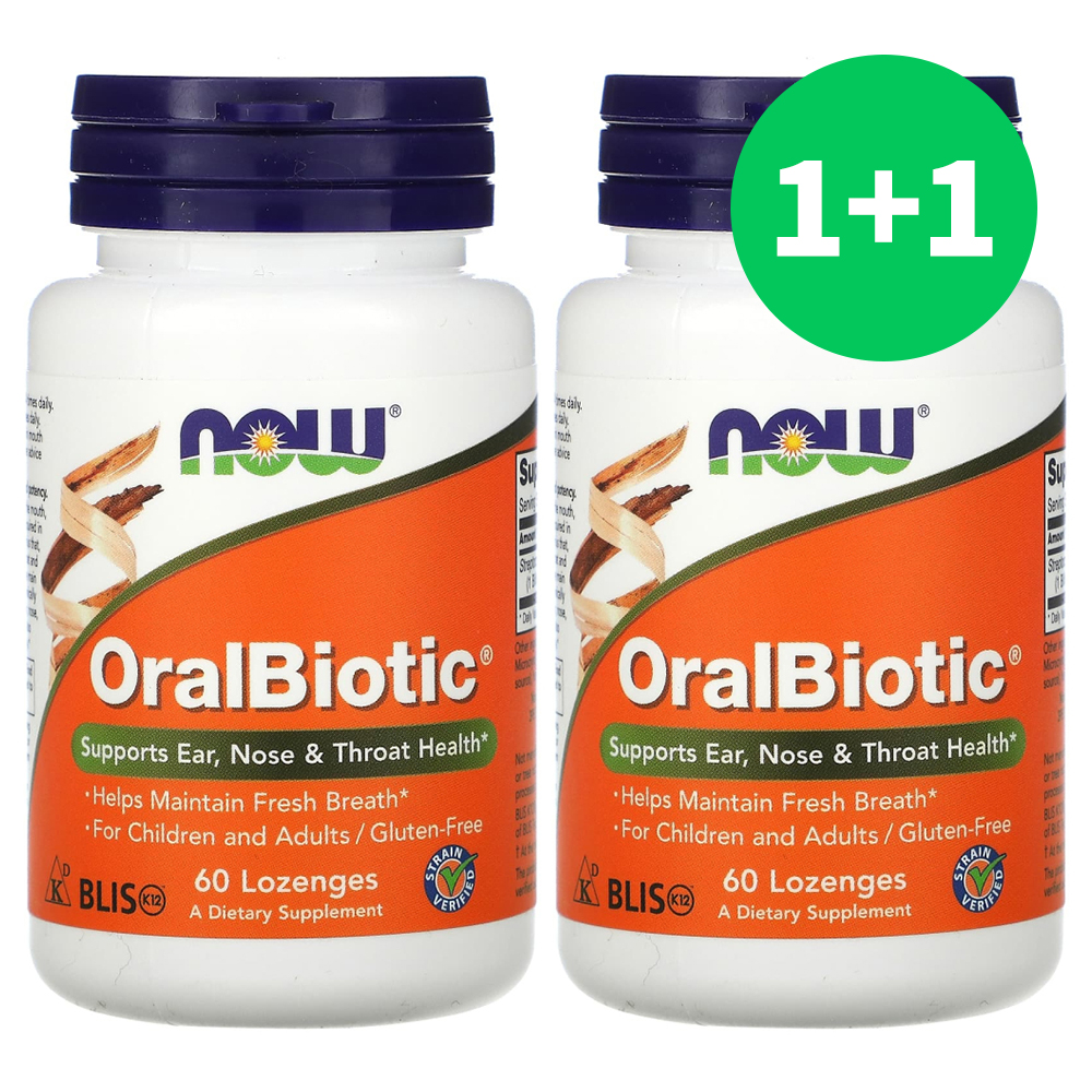 나우푸드 <b>오랄바이오틱</b> 42mg 60정 1+1
