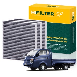 2+1 하이필터 현대 더 뉴 포터2 활성탄 에어컨필터, 3개 , HI-F006