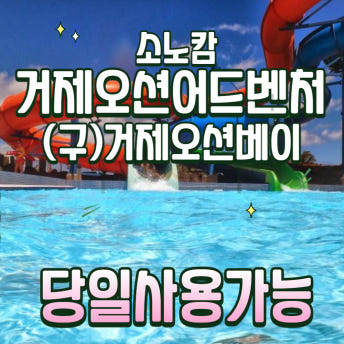 [당일가능]소노캄 거제오션어드벤처 할인 바로입장 문자전송 거제오션베이 로시즌 주중 종일권 소인 기준