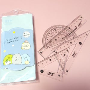 각도기 삼각자 15cm자 직각자 플라스틱자 직자 투명자