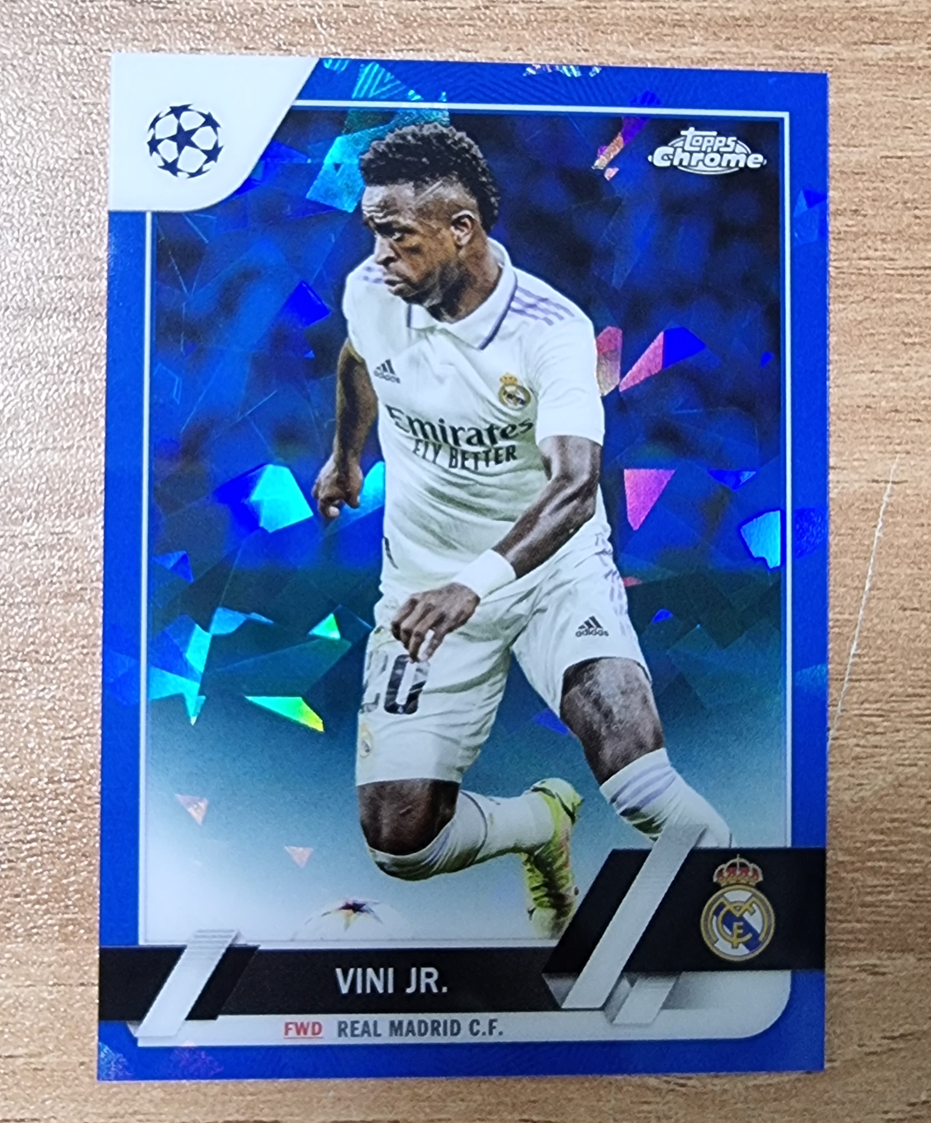 비니시우스 주니어 2022-23 Topps Chrome Sapphire Edition UEFA Club Competitions No-20 Vinicius Junior 축구카드