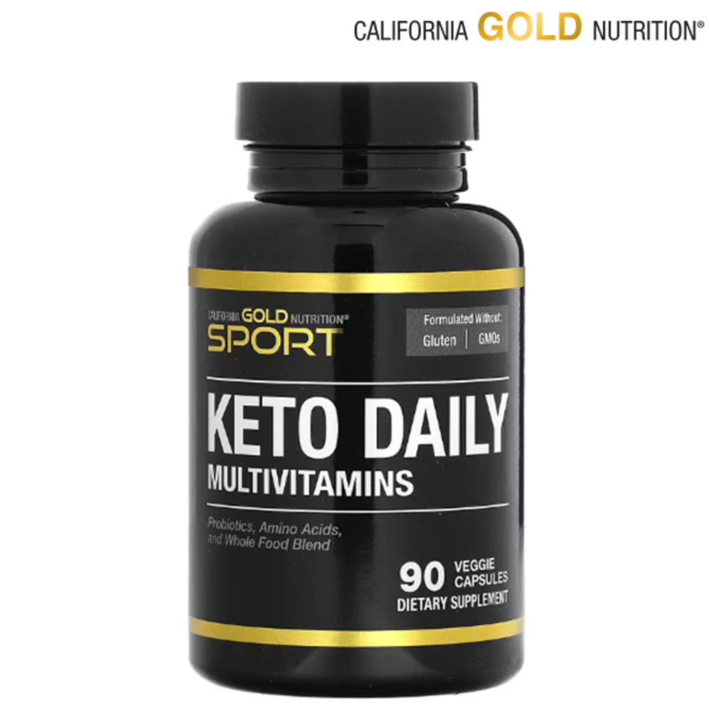 캘리포니아 골드 뉴트리션 SPORT Keto 데일리 멀티비타민 90베지캡슐 케토 녹차