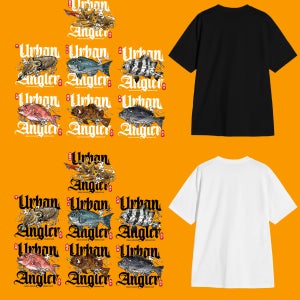 [면/기능성] 어반앵글러 피싱클럽 디자인 반팔티셔츠 ( 7종 어종 디자인)