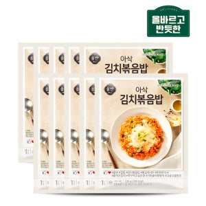 올바르고 반듯한 아삭 김치볶음밥 220g x 10봉 (올반)냉동즉석밥 간편식품 아침간편식