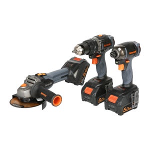 아임삭 BL18GMT7 3콤보 그라인더 & 임팩트 드라이버 & 해머 드릴 20V MAX 5.0Ah