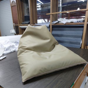 케이홈데코 인조가죽 레자 빈백쇼파 쿠숀 1인용쇼파의자 콩주머니 레자&순면피그먼트 항균솜