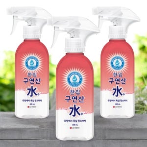 구연산수 구연산 소독 워터 액상 다목적 세정제 400ml 3개