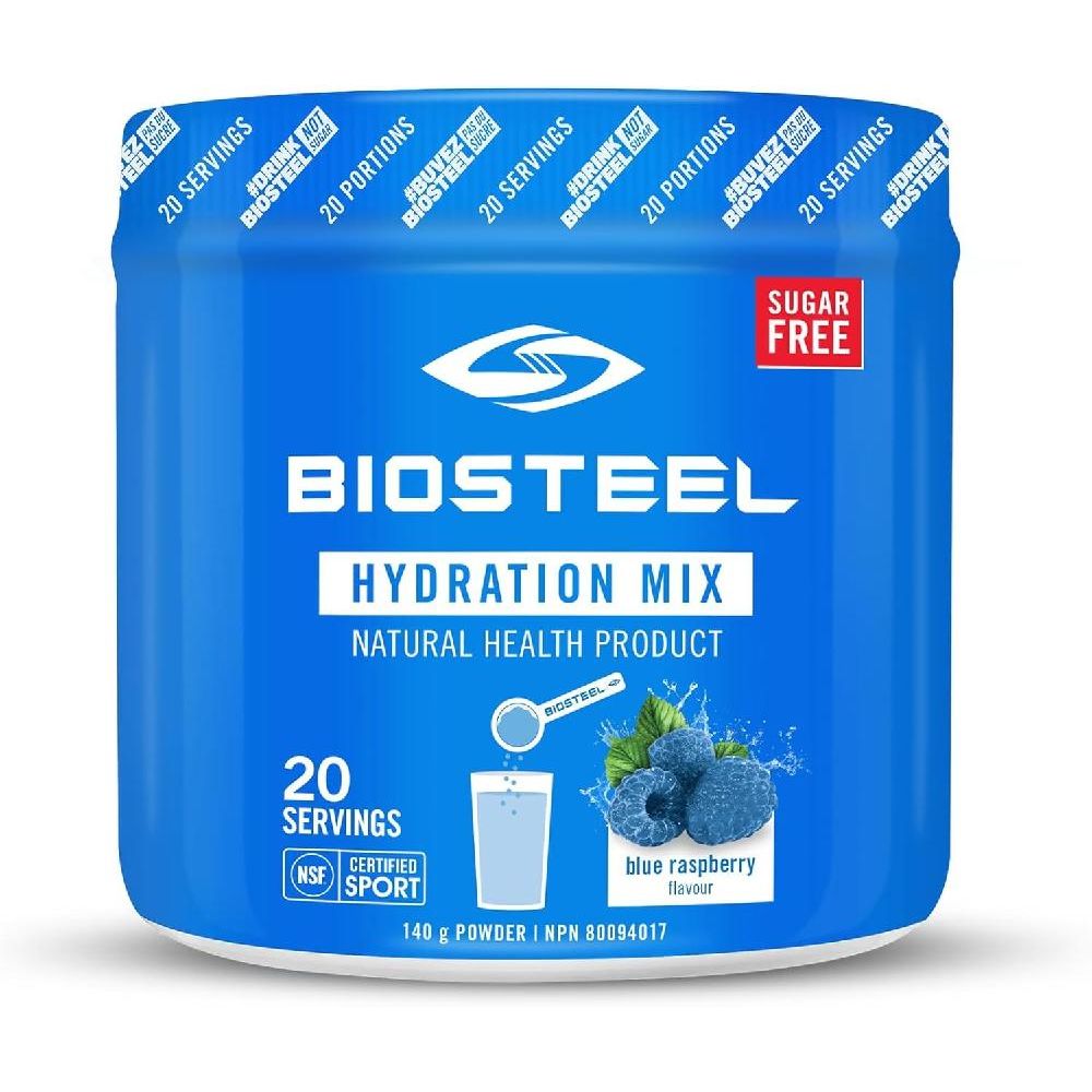 BioSteel 하이드레이션 믹스 필수 전해질 함유 무설탕 블루 라즈베리 20회 제공량