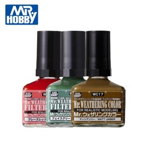군제 미스터하비 WC 웨더링 리퀴드 패널라인 먹선 프라모델 도료