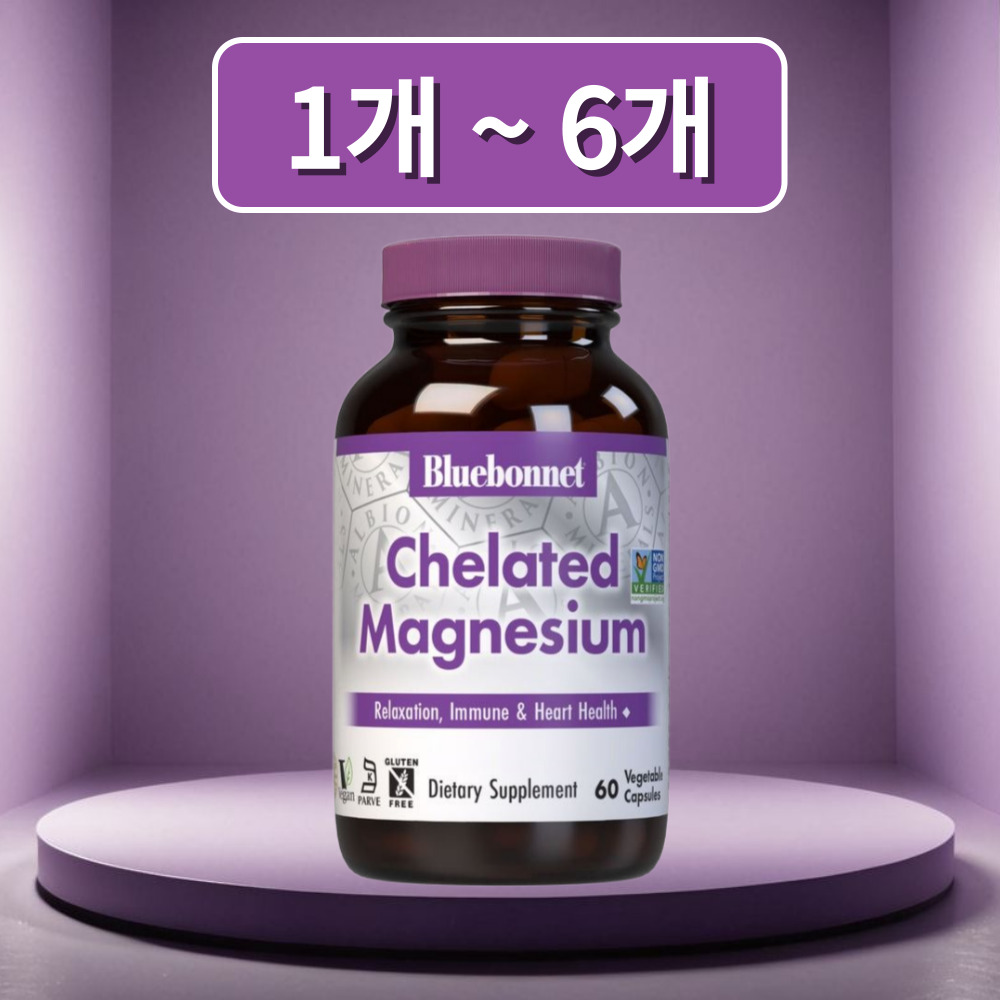 블루보넷 킬레이트 마그네슘 고약사 60캡슐, 1개