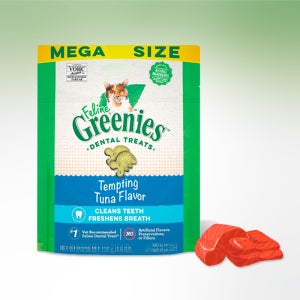 그리니즈 필라인 고양이 이빨과자 치석 제거 참치, 130g, 1개