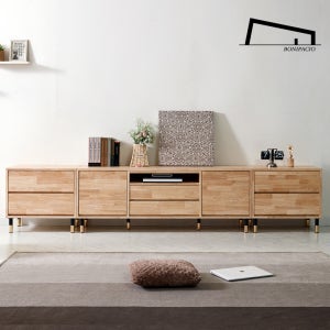 보니파시오 오세르 고무나무원목 2700 거실장세트 BFF-7092S