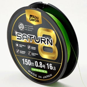 아부가르시아 새턴 8합사 형광그린 PE 팁런 에깅 무늬오징어 150m 0.8호