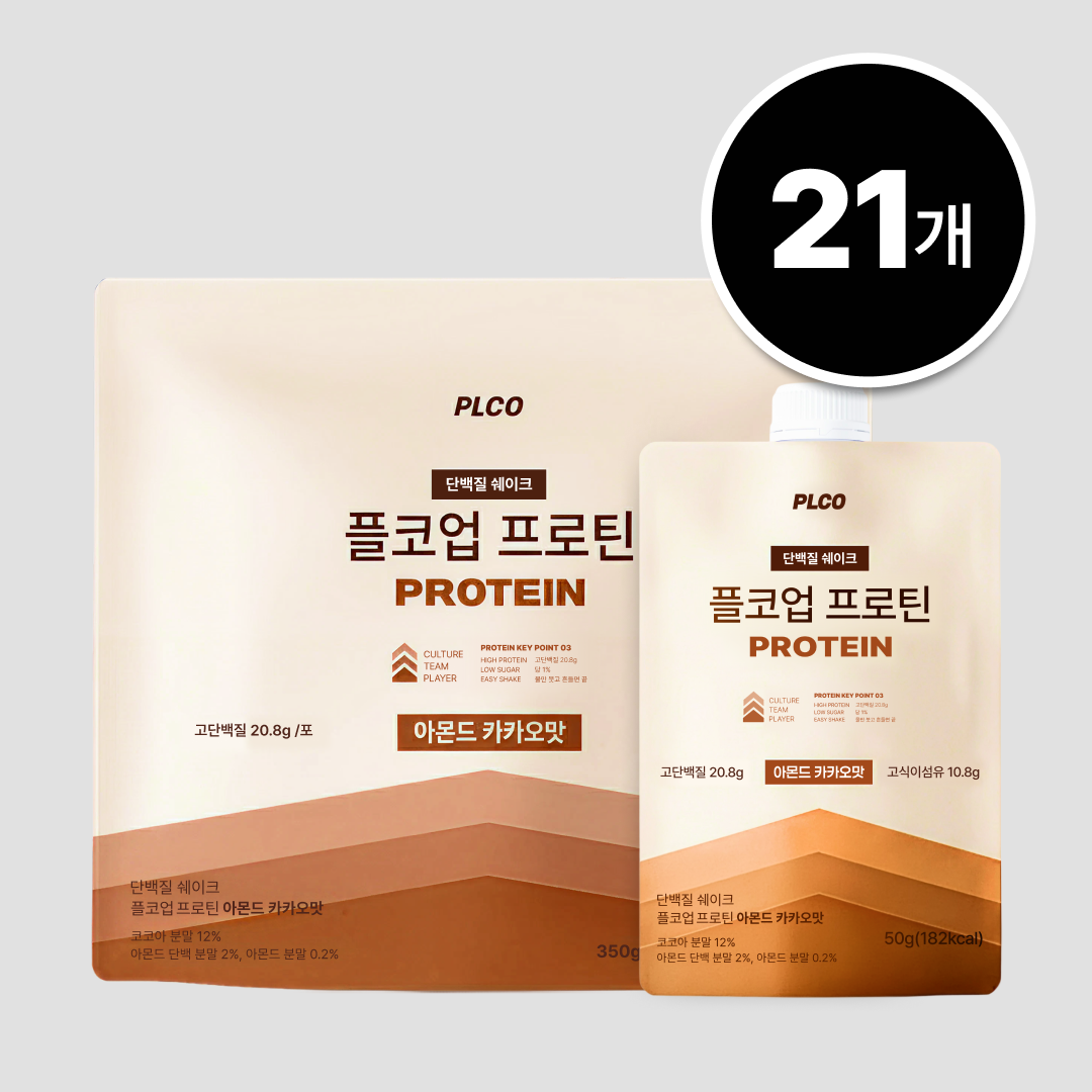 플코업 프로틴 식사대용 단백질 쉐이크 아몬드<b>카카오맛</b>, 7포, 3개