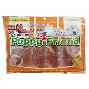퍼피프랜드 강아지대용량간식 강아지고구마간식 말랭이 애견 반려견 통닭가슴살, 400g, 1개