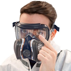 GVS 화재용마스크 방연 보안경방독면 산불 매연 유독가스 방진겸용 ABE1P3 +필터포함
