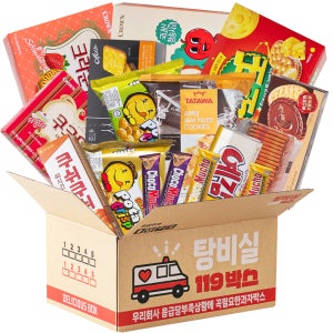 [탕비실간식] 당충전 119박스 4호 (16p, 총1690g) 사무실간식세트 탕비실과자