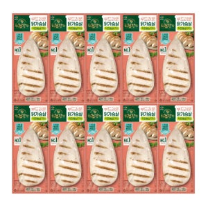 CJ 더건강한 부드러운 닭가슴살 직화 통살구이 100g x 10개