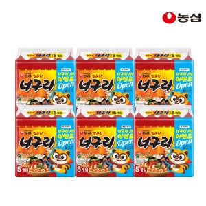 농심 너구리 얼큰, 120g, 30개