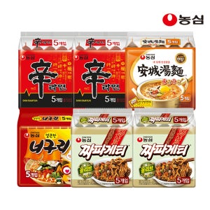 농심 신신안너짜짜 30입 (신라면10+안성탕면5+너구리5+짜파게티10)