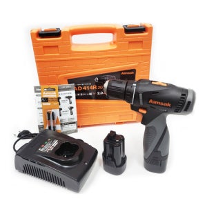 아임삭 충전드릴 AD414R 3G 14.4V 2.0AH 배터리2개