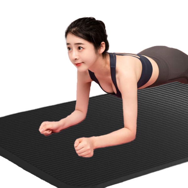 요가매트 추천 두꺼운 홈트 필라테스 헬스 와이드운동매트 블랙 친환경 20mm 블랙