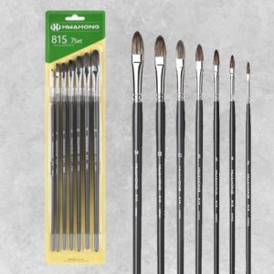 HGR 화홍 815 F 유화&아크릴 붓 천연모 7본조세트