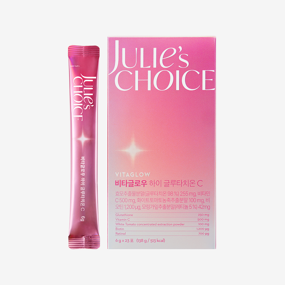 줄리스초이스 비타글로우 하이 글루타치온 비타민C 23포, 1개