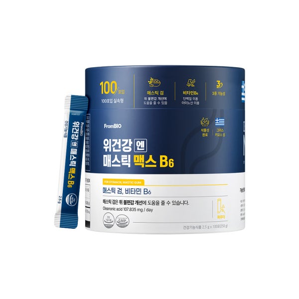 프롬바이오 위건강엔 매스틱 맥스B6 100포, 1통