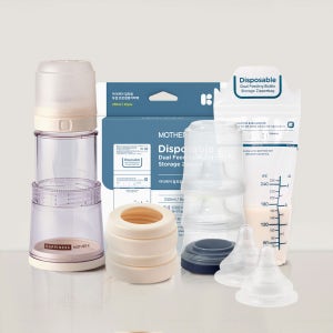 마더케이 에코젠 폴딩 일회용젖병 외출수유 풀 패키지 젖꼭지포함