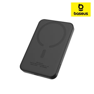 [50042] 베이스어스 맥세이프 보조배터리 무선 휴대용 휴대폰 고속 충전 20W 5000mAh, 블랙